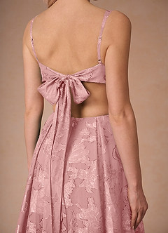 Althea Coral Pink Tie-Back Maxi Dress image9