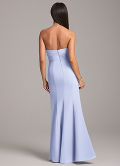 Azazie Yola Bridesmaid Dresses Lavender Sheath Pleated Chiffon Convertible Dress image6