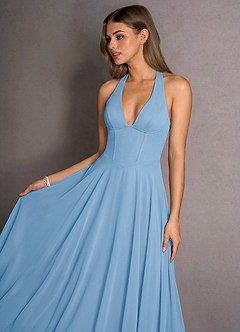 Isabeau Haze Blue Maxi Dress image5