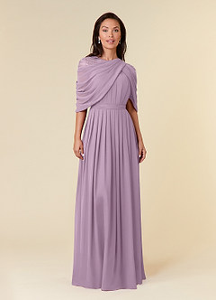 Azazie Olena Abiti per la Madre della Sposa Abito A-Line in Chiffon Lustrini Glicine image1