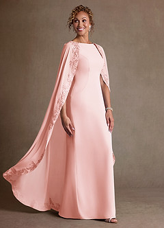 Azazie Artemisia Klänningar till brudens mor Klä Tubklänning i Chiffong Spets Rodnande Rosa image2