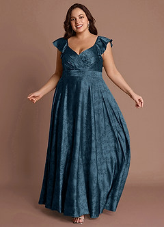 Leilani Navy Black Maxi Dress image11
