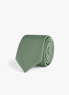 front Stretch Satin Skinny Tie