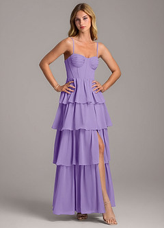 Azazie Alanna Bridesmaid Dresses Tahiti A-Line Sweetheart Neckline Chiffon Dress image5