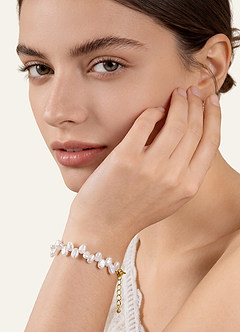 front Baroque Freshwater Pearl Bracelet