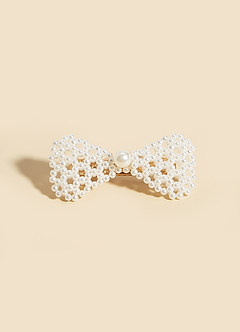 Pearl Bow Barrette