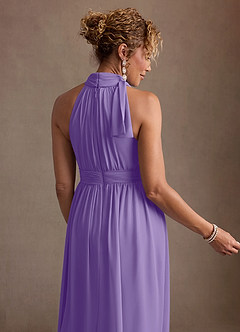Azazie Antoinette Mother of the Bride Dresses Tahiti A-Line Pleated Chiffon Dress image7