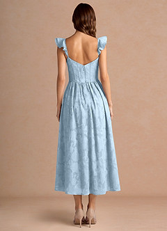 Robe Midi Bleu Ciel Denisse image2