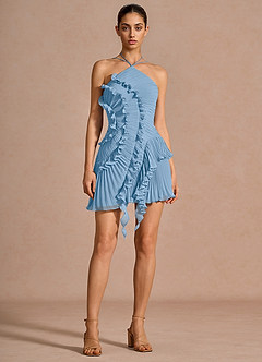 Robe Courte Bleu Brumeux Hatsu image3
