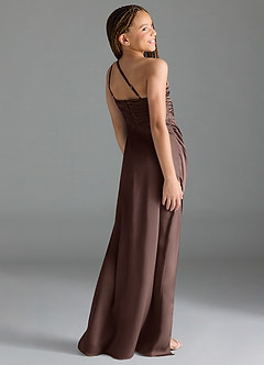 Azazie Eren Junior Klä av Tubklänning i Stretch Satin Plisserad image5