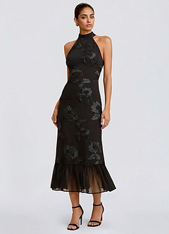 Ivanna Black Midi Dress image6