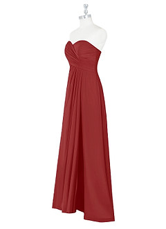Azazie Arabella Allure Bridesmaid Dresses Rust A-Line Sweetheart Neckline Chiffon Convertible Dress image11