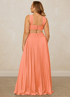 Christian Siriano Bridal for Azazie 1009 Bridesmaid Dresses Sunset A-Line Pleated Chiffon Dress image15