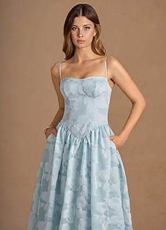 Celestine Pale Blue Midi Dress image2