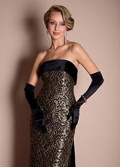 Ella Ebony Gold Maxi Dress image7