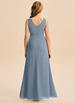 Azazie Floris Junior Twilight A-Line Pleated Chiffon Dress image3