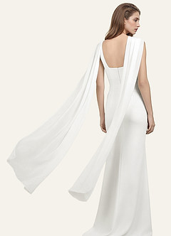 front Azazie Szal ślubny z szyfonu, bardzo długi