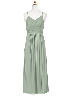 Azazie Luxy Junior Cabernet Pleated Mesh Dress image6