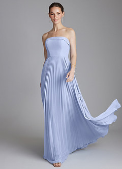 Azazie Mariana Bridesmaid Dresses Ice A-Line Strapless Chiffon Dress image1