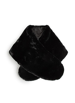 front Lyxig fuskpäls wrap