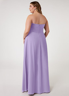 Azazie Arabella Allure Bridesmaid Dresses Lilac A-Line Sweetheart Neckline Chiffon Convertible Dress image16