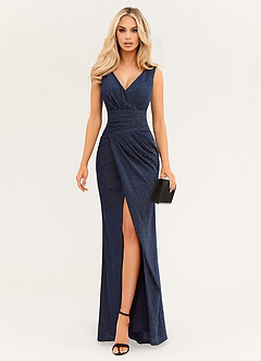 Dreaming About You Navy Blue Sparkly Maxi Dress image5