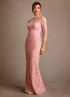 Azazie Van Buren 신부의 어머니 드레스 쉬스 레이스 플로어 길이 드레스 image4