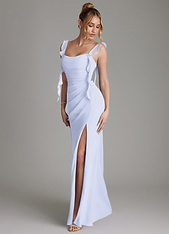 Azazie Jessamine Bridesmaid Dresses Lavender Mermaid Corset Chiffon Dress image6