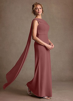 Azazie Bassi Suknie dla Matki Panny Młodej Syrena Zza ramienia Siatka Długość podłogi Sukienka image3