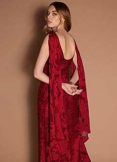 Robe Longue Rouge Rubis Monika image2
