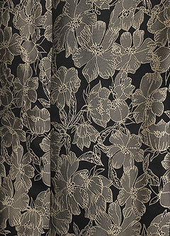 front Samuel Champagne Floral Jacquard Peak Lapel Tuxedo Jacket