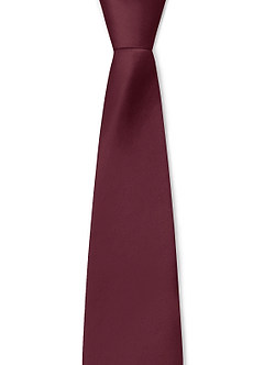 front Boy's Matte Satin Neck Tie