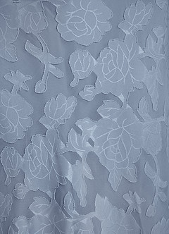 Azazie Kieryn Brautjungfernkleider Meerjungfrau-Linie Plissee Blumen-Burnout Kleid Staubblau image13
