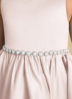 Azazie Julietta Flower Girl Dresses Rose Petal Ball-Gown Convertible Tulle Dress image10