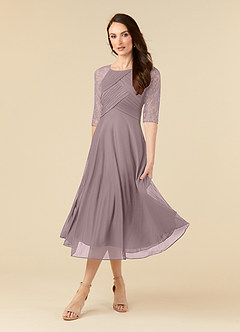 Azazie Gracelyn Kleider für die Brautmutter A-Linie Spitze Kleid Dämmerung image8