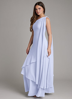 Azazie Monique Suknie dla druhen Linia A Jedno ramię Szyfon Do ziemi Sukienka image3