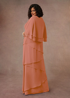 Azazie OHara Mother of the Bride Dresses MAI TAI A-Line V-Neck Chiffon Dress image11