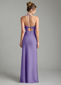 Azazie Mae Bridesmaid Dresses Tahiti Mermaid Pleated Stretch Satin Dress image6