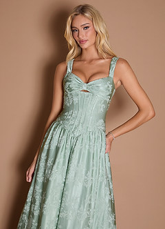 Giselle Maxi Klänning Soft Green image3