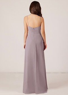 Azazie Kaylee Junior Dusk A-Line with Belt Chiffon Dress image2
