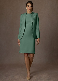 front Kennedy 유칼립투스 구조화된 스트레치 재킷과 드레스 슈트 세트