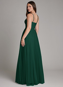 Azazie Teagan Bridesmaid Dresses Emerald A-Line Sweetheart Neckline Tulle Dress image5