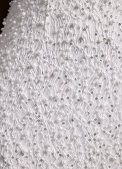 Azazie Gianna Wedding Dresses Diamond White Sheath Square Neckline Beading Dress image10