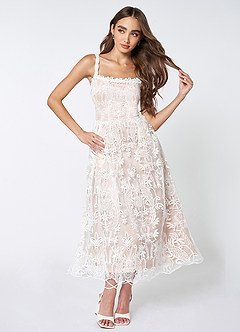 My Dearest White Lace Sleeveless Midi Dress image5