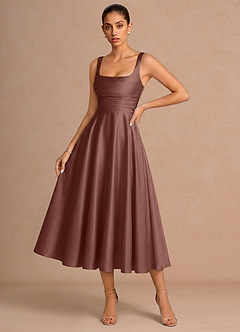 Azaria Mocha Coco Midi Dress image4