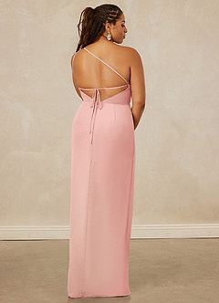 Christian Siriano Bridal for Azazie 1003 Bridesmaid Dresses Rosette Sheath One Shoulder Chiffon Dress image15