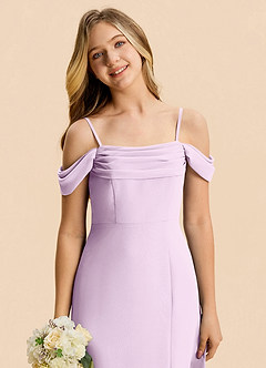 Azazie Lilly Junior Klä av A-Line i Chiffong Plisserad image7