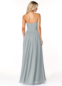 Azazie Yazmin Bridesmaid Dresses Dolphin Grey A-Line Sweetheart Neckline Chiffon Convertible Dress image2