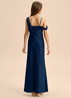 Azazie Madelyn Junior Klä av Tubklänning i Stretch Satin Av axeln image2