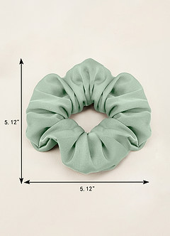 front Matching Color Mixed Color Bridesmaid Stretch Satin Over Size Scrunchie Set